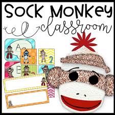 Sock monkeys classroom theme décor. Monkey Theme Classroom Worksheets Teaching Resources Tpt