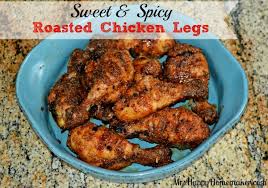 We have a super exciting post to share with you today on bam's kitchen. Sweet Spicy Roasted Chicken Legs Mrs Happy Homemaker