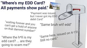 Your card will be deactivated so nobody can use it and you will be able to order a new replacement card. Edd Card Where Is My Edd Card All Payments Show As Paid Youtube