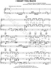 The Jackson 5 I Want You Back Sheet Music In Ab Major Transposable Download Print Sku Mn0063588