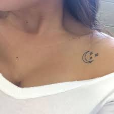 The design is simple with no shading, just the silhouette of the flower, its stem, and leaves. 22 Small Moon Tattoo Ideas For Ladies Styleoholic