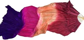 appassionati di danza nazionale, appassionati di d Ventaglio di danza del  ventre Angelo passero Ventaglio lungo Velo da donna Ventaglio di seta di ...