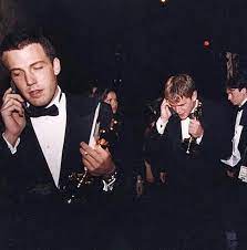 Matt damon is an american actor whose career took off after starring in and writing 1997's good will hunting with friend ben affleck. Ben Affleck And Matt Damon Calling Their Moms After Winning The Oscar For Good Will Hunting 1997 9gag