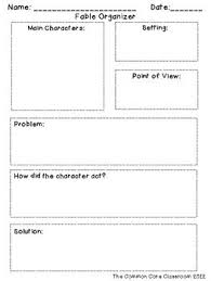 Fable Organizer Rl 2 2 Recount Determine Moral Of Story Fables Reading Literature Third Grade Reading