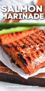This Easy Salmon Marinade Recipe Is Quick And Simple To Prepare Made With Soy Sauce Brown Sugar Grilled Salmon Recipes Baked Salmon Recipes Salmon Marinade