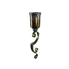 These sconces can brighten a doorway or accent a favorite piece of wall art. Huis Contemporary Silver Lustre Glass Scroll Metal Candle Holder Wall Sconce Luxclusif Com
