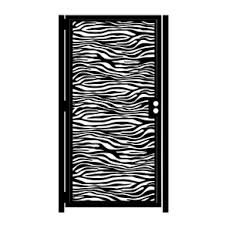 Decorative Steel Gate Zebra Print Animal Print Gate Decorative Steel Art Garden Gate By Stanley Cowen Metal Art Steel Art Zebra Print