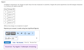 Solved In Millikan S Experiment The Charge On Each Drop Chegg Com