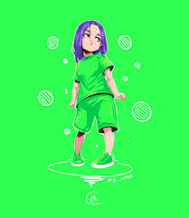 I was bored so i drew billie eilish in a cartoony style! Artstation Billie Eilish Jk Arts