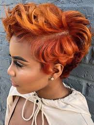 Short asymmetrical haircuts,fashion hairstyles pictures. 50 Short Hairstyles For Black Women Stayglam Short Red Hair Thick Hair Styles Red Hair Color