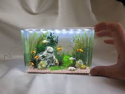 Miniature Aquarium Fish Tank For A Dollhouse Wall 1 12 Scale Etsy Miniature Aquarium Diy Resin Crafts Resin Crafts