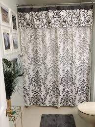 How To Make A No Sew Shower Curtain Valance In No Time Diy Shower Curtain With Valance Curtains Custom Drapes