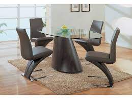 For Contemporary Homes With Minimalist Design You Can Look At Some Glass Dining Ta Contemporary Oval Dining Table Dining Chair Design Cheap Dining Room Chairs