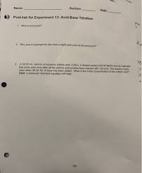 Solved User Name Section Date Post Lab For Experiment 13 Chegg Com