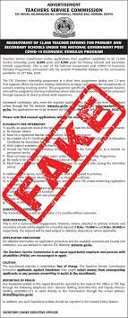 The teachers service commission, tsc, is the employer for all tsc teachers in public schools in kenya. Tsc On Twitter We Advise Teachers And The General Public To Ignore A Fake Jobs Advert About 12k Intern Jobs That Is Circulating On Social Media Tsc Will Communicate Through Its Official