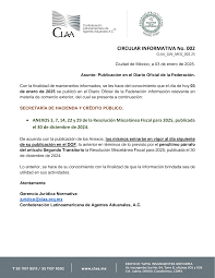 CIRCULAR INFORMATIVA No. 002