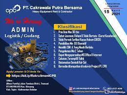 Global jet express (j&t express) jl. Lowongan Kerja Pt Cpb Kalimantan Selatan April 2021