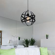 Industrial Metal Pendant Light Spherical Pendant Light Rustic Chandelier Vintage Hanging Cage Globe Ceiling Light Fixture For Kitchen Island Dining Room Farmhouse Entryway Foyer Walmart Com Walmart Com