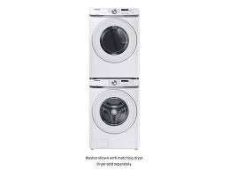 Lg smart front load washer. 4 5 Cu Ft Front Load Washer With Shallow Depth In White Electronic Express