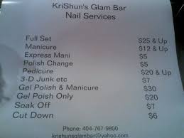 Maybe you would like to learn more about one of these? Krishuns Glam Bar Prices Nail Services Saturday Only Nail Salon Decor Nail Services Nail Room