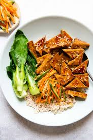 The tofu's are pan fried to crispier and tossed to the sweet sesame soy sauce. The Best Crispy Pan Fried Teriyaki Tofu Healthy Nibbles