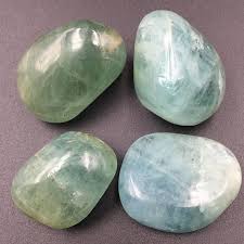 You Will Love These Gorgeous Sea Green Gem Aquamarine Tumbled Crystals These Gemmy Quality Aquamarines Chakra Healing Crystals Throat Chakra Crystals Crystals