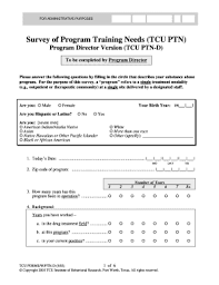 fillable online tcu orc survey of program directors fax