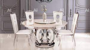 Metal dining table and chairs ukzn student page. Artistic Interiors The Furniture Specialist Elite Glass Metal Marble Dining Room Suites