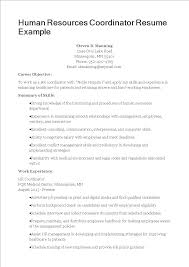 The job description for an hr training coordinator | work. Hr Coordinator Resume Templates At Allbusinesstemplates Com