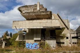 The 1984 winter olympics, considered a success, made it possible to modernize sarajevo and develop winter sports in yugoslavia, but the war in bosnia and herzegovina, which broke out in 1992 heavily damaged the city and the olympic facilities. The Olympic Ski Jumps And Former Hotel Igman In Bosnia And Herzegovina