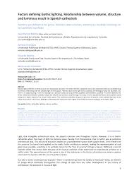 | english french spanish more dictionaries more. Pdf Factors Defining Gothic Lighting Relationship Between Volume Structure And Luminous Result In Spanish Cathedrals