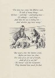 The Time Has Come The Walrus And The Carpenter Alice Etsy In 2021 Through The Looking Glass Walrus Book Illustration