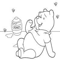 Winnie became the mascot of the brigade and went to britain with the unit. Honey Pooh Coloring Pages Surfnetkids