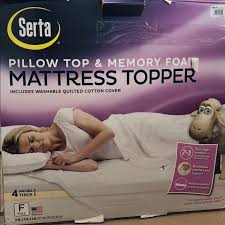Description enjoy a cooler and comfortable night's sleep with the serta air dry basic comfort mattress pad. Serta Bedding Serta Memory Foam Mattress Topper Poshmark
