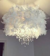 Dusky Peach Chandelier Light Shade Mydollhouse Decor Diy Chandelier Feather Chandelier Feather Lamp