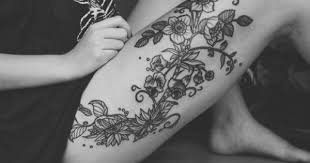 Flower Thigh Tat But Dovmeleri Sevimli Dovmeler Kiz Dovmeleri