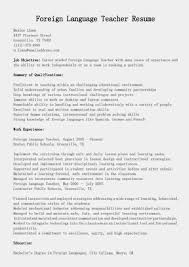 foreign english instructor resume