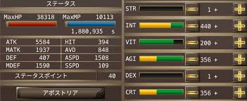 モンクから見るイルーナ戦記 装備とステ振り・アルクリの紹介 | イルーナ戦記を歩く ここ