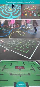 Juegos pintados en el recreo por las madres y padres. Como Convertir Un Patio Gris En Un Patio Con Color Juego Y Aprendizaje Rejuega Y Disfruta Jugando Juegos De Recreo Juegos Para Pintar Juegos Para Preescolar