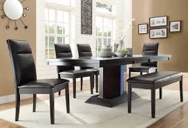 Homelegance Pulse Dining Set With Led Light Espresso 1 454 00 Dining Table Dining Room Sets Contemporary Dining Table Set