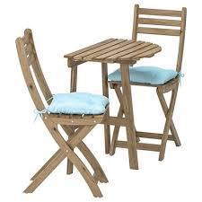 Askholmen Wall Table 2 Folding Chairs Outdoor Gray Brown Gray Brown Stained Ikea Outdoor Folding Chairs Wall Table Folding Folding Chair