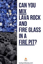 H rectangular powder coated steel lp fire pit coffee table in faux wood with lava rocks: Can You Mix Lava Rock And Fire Glass In A Fire Pit Glass Fire Pit Fire Pit Glass Rocks Fire Glass