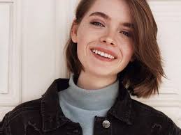 Elegant short French tip coffin nails perfect for Spring nails 2023