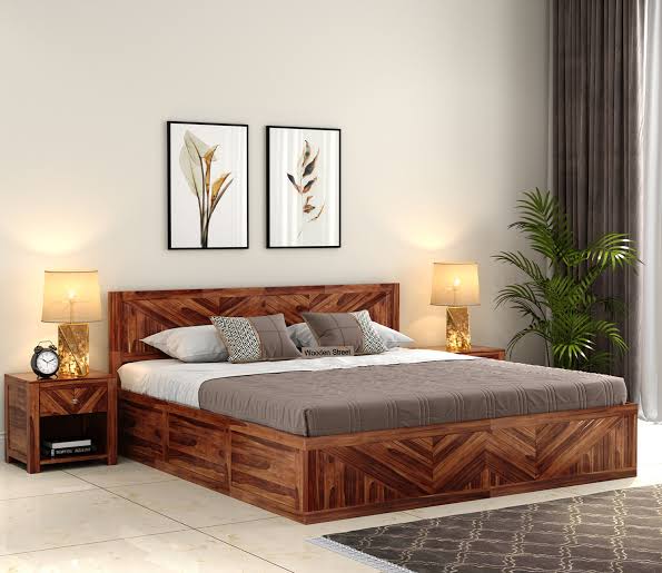 Wooden bed