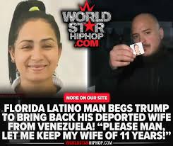 Florida Latino man begs Trump to bring back his deported wife from  Venezuela! "Please man, let me keep my wife of 11 years!" 👇🏾📺 Check the  comments for the video 📺👇🏾