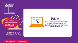 Dónde y cómo postular al beneficio hasta el 31 de mayo estará disponible la postulación del subsidio de arriendo, que contempla un pago de hasta $250.000 por tres meses. Minvu Chile Ar Twitter Fondosolidariods49 Conoce El Paso A Paso De La Postulacion 100 Online Al Llamado Individual Del Fondo Solidario De Eleccion De Vivienda Ds49 Ingresa A Https T Co 236nxavtnl Puedes Completar