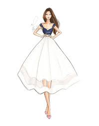 Bliss Fashion Illustration Print Fashion Sketches Dresses Fashion Illustration Dresses Dress Sketches