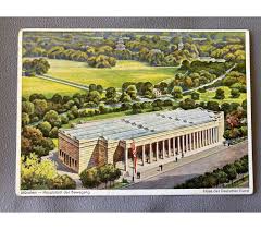 Das haus der kunst in der prinzregentenstraße in münchen hat eine bewegte geschichte: Munchen Hauptstadt Der Bewegung Haus Der Deutschen Kunst Postcard