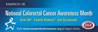 Colorectal cancer usually develops slowly over a period of many years. Asge National Colon Cancer Awareness Month Banner And Poster