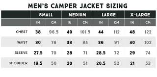 Camper Hooded Jacket Mens Size Chart Coalatree